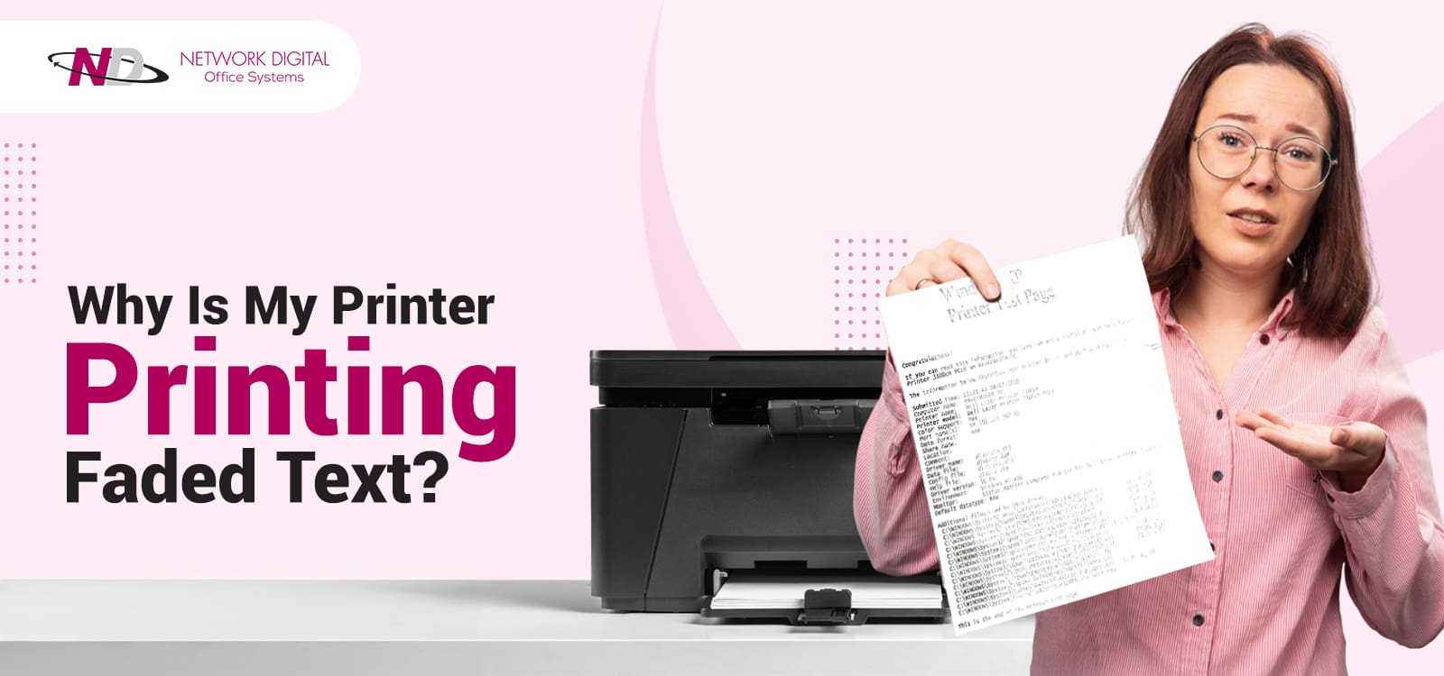 Why is my printer printing faded text